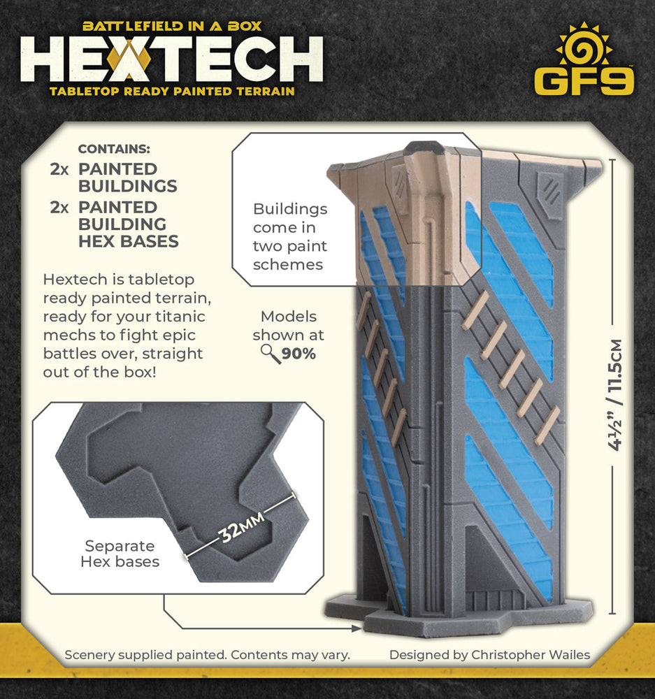 Battlefield in a Box: HexTech - Trinity City Estate (ONLINE ORDER ONLY)