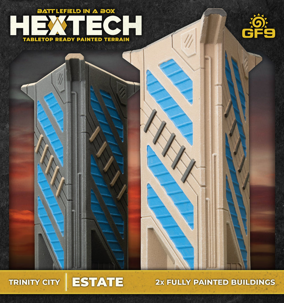 Battlefield in a Box: HexTech - Trinity City Estate (ONLINE ORDER ONLY)