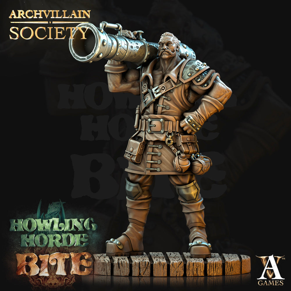 3D Printed Archvillain Games Archvillain Society Vol. V - Bayard Ironblast 28mm 32mm D&D (Online Only)