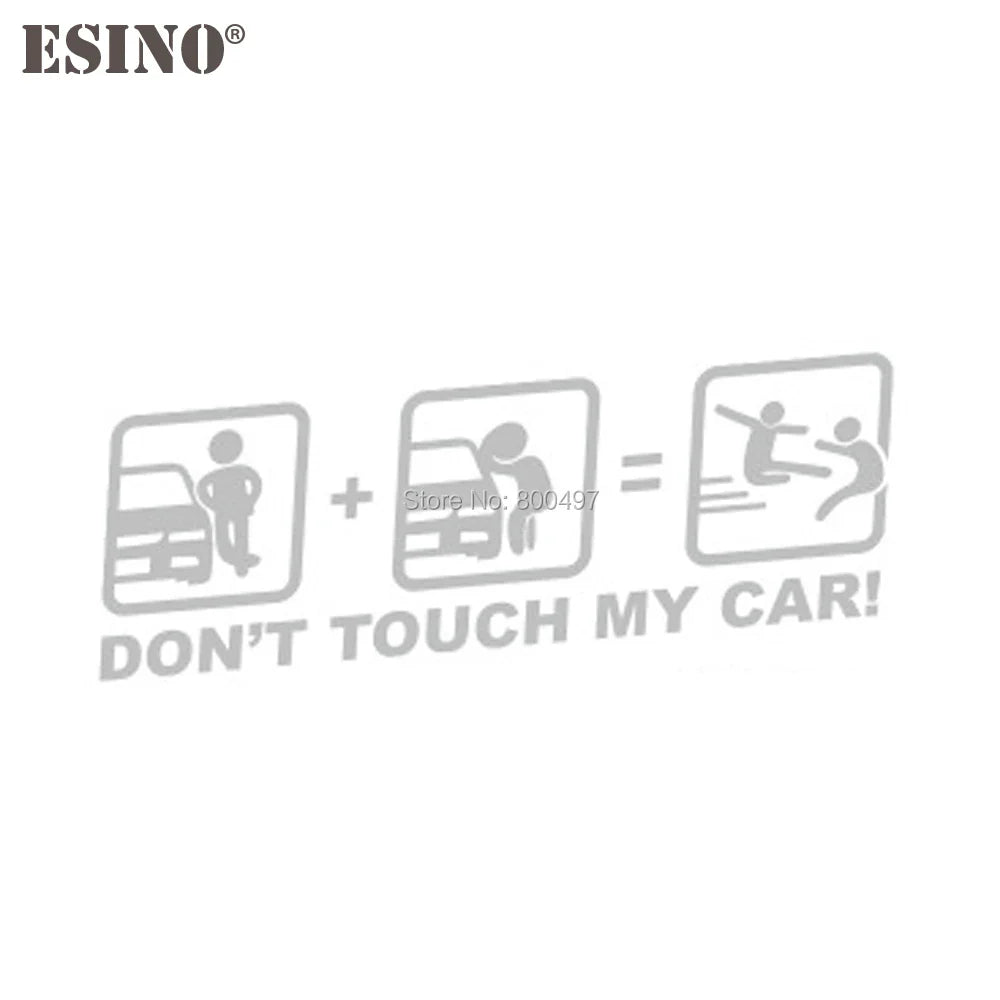 Car Styling Fashion Funny Decoration Car Accessory Don't Touch My Car Baby in Car Creative Reflective Stickers Car Body Decal (ONLINE ORDER ONLY)