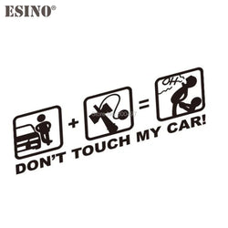 Car Styling Fashion Funny Decoration Car Accessory Don't Touch My Car Baby in Car Creative Reflective Stickers Car Body Decal (ONLINE ORDER ONLY)