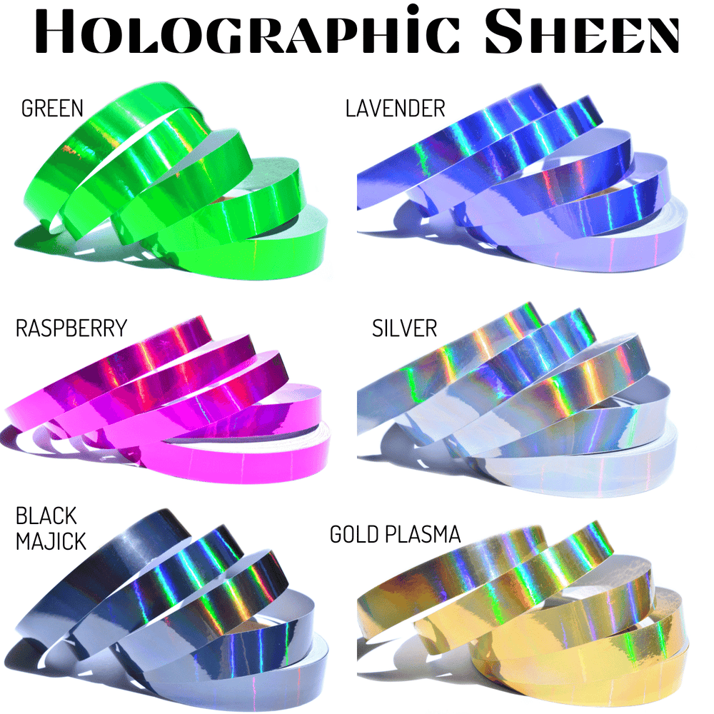 Beginner & Weighted Fitness Taped Beginner Hula Hoops | Mirror, Holographic, & Prism Deco Tapes + Gaffer Grip Tape