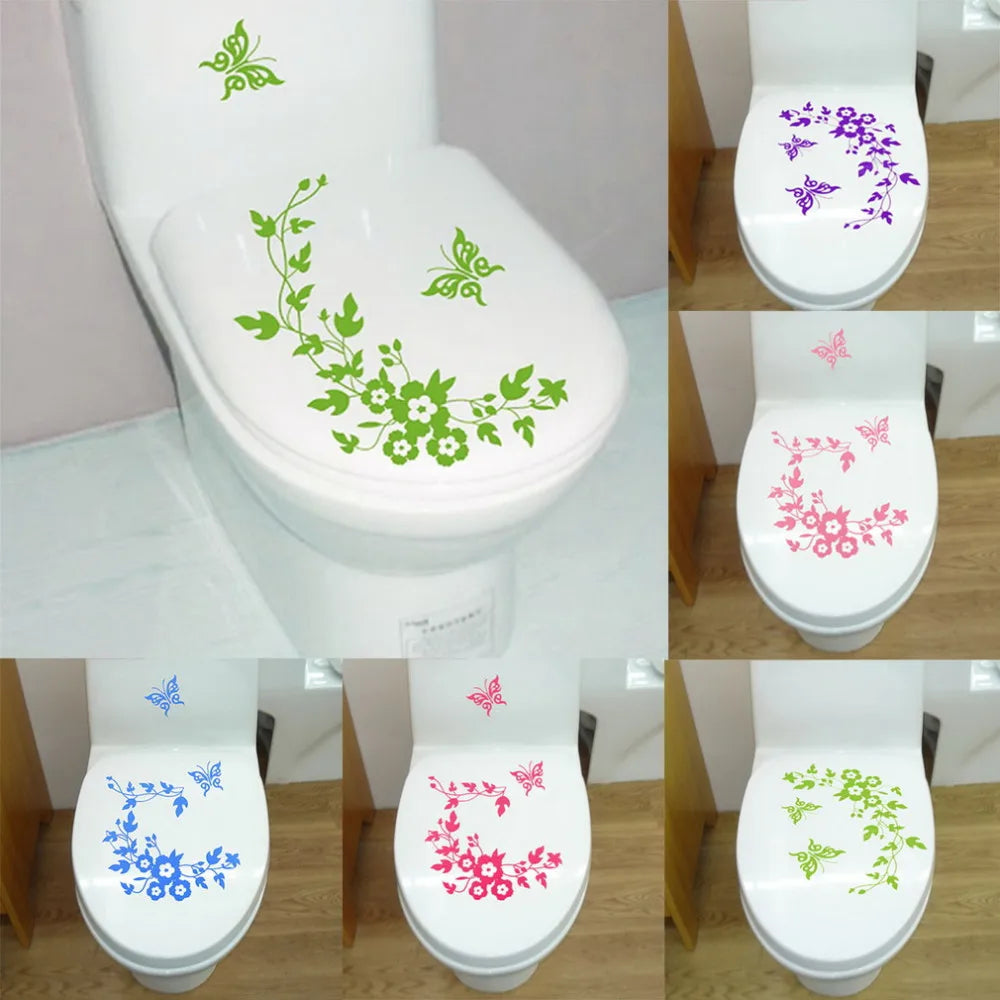 Butterfly Flower Wall Stickers Home Decor Art Decals (Online Order Only)