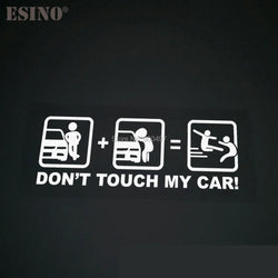 Car Styling Fashion Funny Decoration Car Accessory Don't Touch My Car Baby in Car Creative Reflective Stickers Car Body Decal (ONLINE ORDER ONLY)