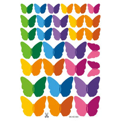 3D Multicolor Butterfly Wall Stickers - 30Pcs Self-Adhesive Home Decor Decals (Online Order Only)