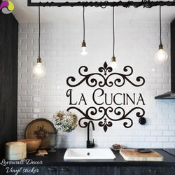 La Cucina Kitchen Wall Sticker Vinyl Decor Mural (ONLINE ORDER ONLY)