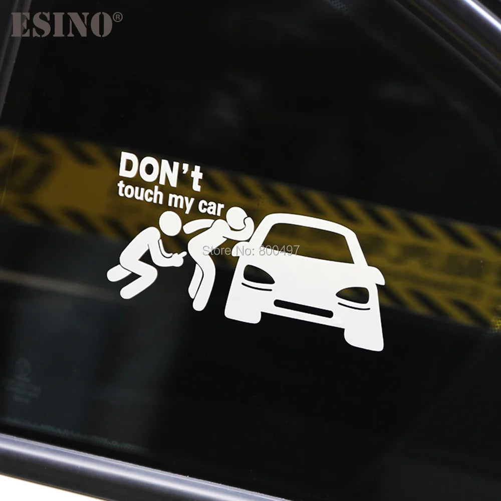 Car Styling Fashion Funny Decoration Car Accessory Don't Touch My Car Baby in Car Creative Reflective Stickers Car Body Decal (ONLINE ORDER ONLY)