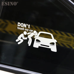 Car Styling Fashion Funny Decoration Car Accessory Don't Touch My Car Baby in Car Creative Reflective Stickers Car Body Decal (ONLINE ORDER ONLY)