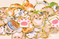 40pcs/pack Cute Stationery Stickers Cat Dog Diary Planner Decorative Mobile Stickers Scrapbooking DIY Craft Stickers (Online Order Only)