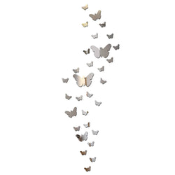 3D Mirror Butterfly Wall Stickers Set - Home & Wedding Decor (Online Order Only)
