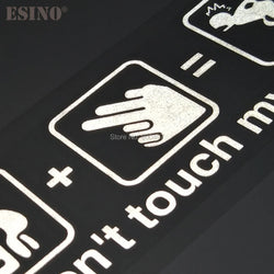 Car Styling Fashion Funny Decoration Car Accessory Don't Touch My Car Baby in Car Creative Reflective Stickers Car Body Decal (ONLINE ORDER ONLY)