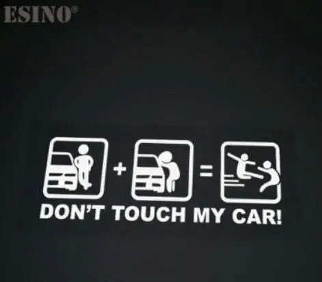 Car Styling Fashion Funny Decoration Car Accessory Don't Touch My Car Baby in Car Creative Reflective Stickers Car Body Decal (ONLINE ORDER ONLY)