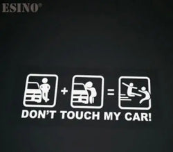 Car Styling Fashion Funny Decoration Car Accessory Don't Touch My Car Baby in Car Creative Reflective Stickers Car Body Decal (ONLINE ORDER ONLY)