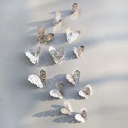 3D Butterfly Wall Stickers Set - 12 Pcs Home Decor Decals (ONLINE ORDER ONLY)
