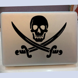 Pirate Skull Decal Sticker for Laptop, Car, Wall, Kids Room Decor (ONLINE ORDER ONLY)