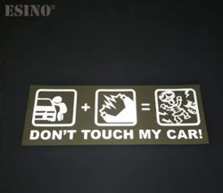 Car Styling Fashion Funny Decoration Car Accessory Don't Touch My Car Baby in Car Creative Reflective Stickers Car Body Decal (ONLINE ORDER ONLY)