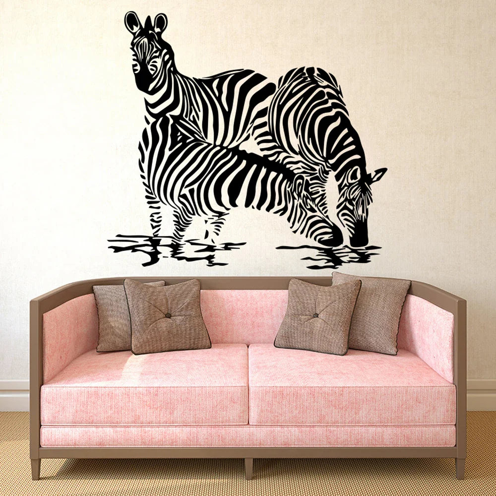 Zebra Wall Sticker Decal for Kids Room Nursery (ONLINE ORDER ONLY)