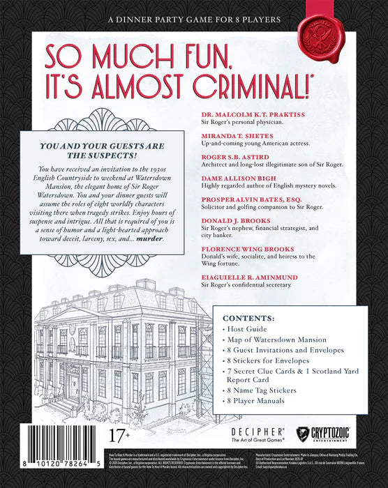 How to Host a Murder: Watersdown Affair (ONLINE ORDER ONLY)