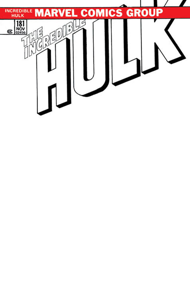 Incredible Hulk #181 Facsimile Edition [New Printing] Unknown Comics Exclusive Blank Var (09/27/2023) (ONLINE ORDER ONLY)