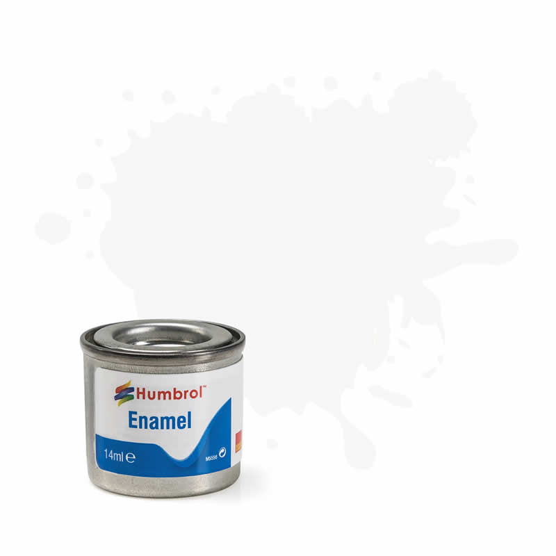 HUMAA0240 White Gloss 14ml Tinlet No 22 Enamel Paint Humbrol (ONLINE ORDER ONLY)