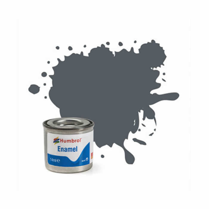 HUMAA1376 US Dark Grey Satin 14ml Tinlet No 125 Enamel Paint Humbrol (ONLINE ORDER ONLY)