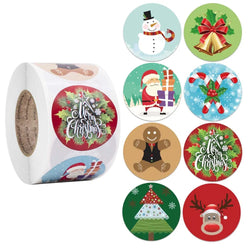 Christmas Sticker Cartoon Christmas Tree Santa Claus Design Paper Label Merry Christmas Cute Stickers Stationery Stickers (ONLINE ORDER ONLY)