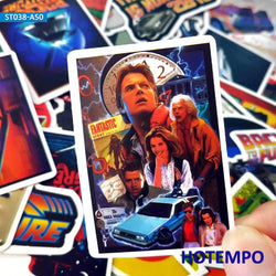 50pcs Classic Movie Back To The Future Mixed Sticker Pack (ONLINE ORDER ONLY)