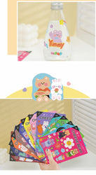 Kawaii Cheese Bear Stickers Scrapbooking Decorative Sticker Korean DIY Diary Album Stick Label School Stationery (Online Order Only)