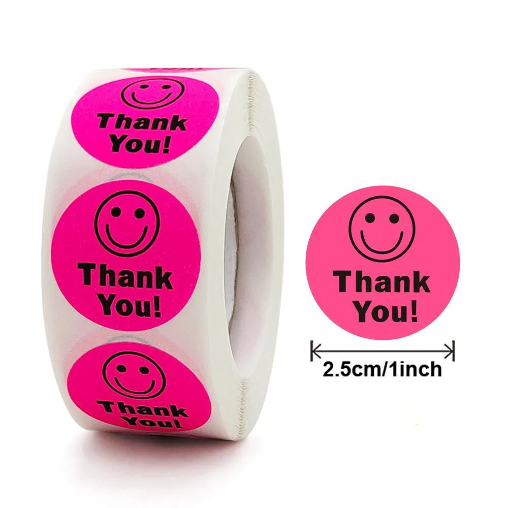 Smile Face Sticker 500 Pcs/roll For Kids Reward Sticker Yellow Dots Labels Happy Smile Face Expression Sticker Kids Toys (ONLINE ORDER ONLY)