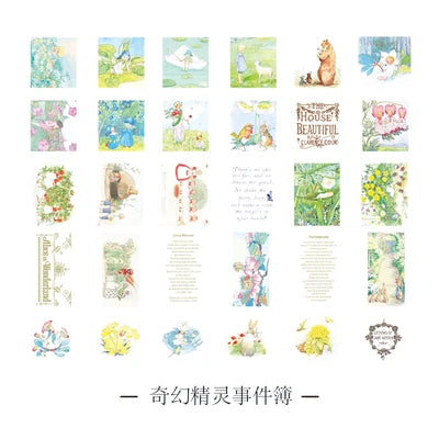 60Pcs/lot Retro Sweet Girl Stickers Scrapbooking Decorative Sticker DIY Diary Album Stick Label Kawaii Stationery (ONLINE ORDER ONLY)