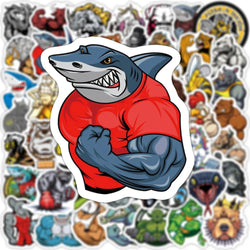 10/30/50PCS Cool Animal Stickers Car Motorcycle Travel Luggage Phone Guitar Fridge Laptop Waterproof Graffiti Sticker Kid Toys (ONLINE ORDER ONLY)