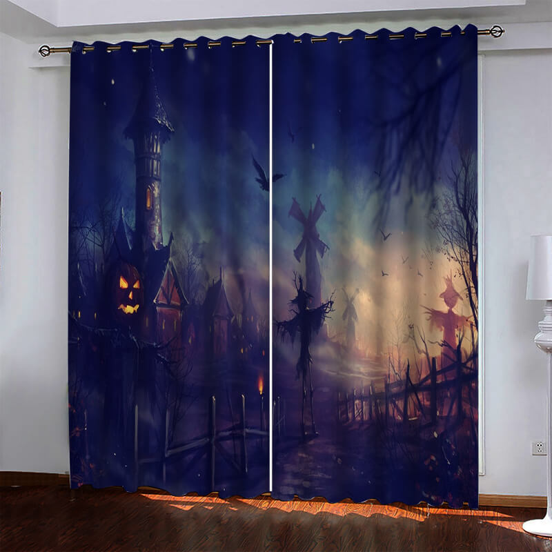Halloween Hallowmas Curtains Blackout Window Drapes (Online Order Only)