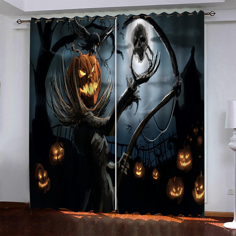 Halloween Hallowmas Curtains Blackout Window Drapes (Online Order Only)