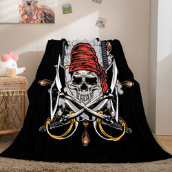 Halloween Horror Theme Flannel Fleece Throw Cosplay Blanket Sets (Online Order Only)
