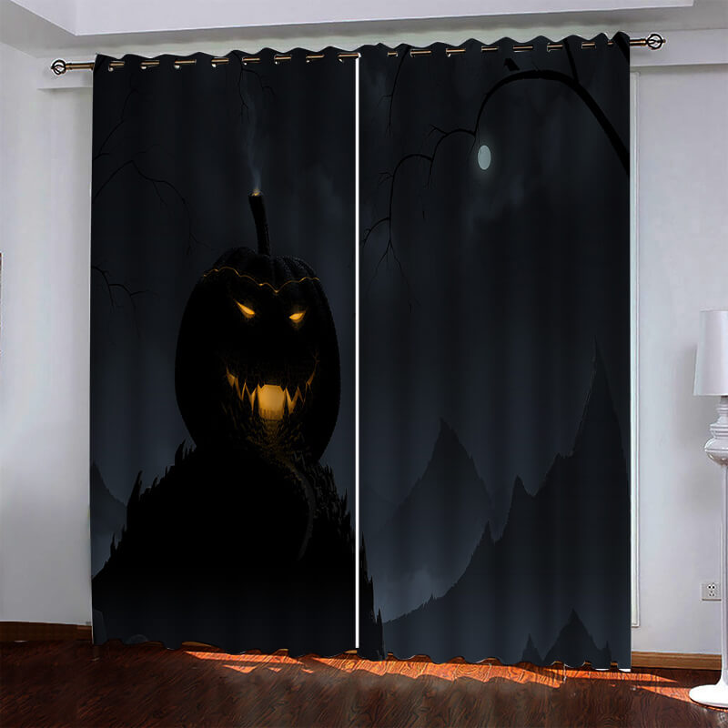 Halloween Pattern Curtains Blackout Window Drapes (Online Order Only)