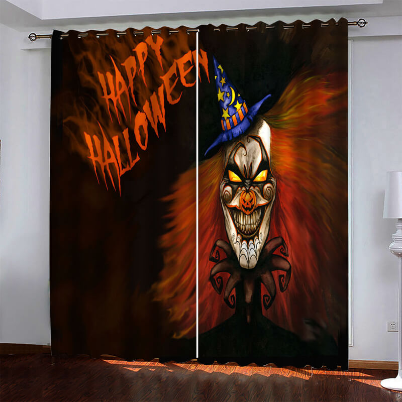 Halloween Pattern Curtains Blackout Window Drapes (Online Order Only)