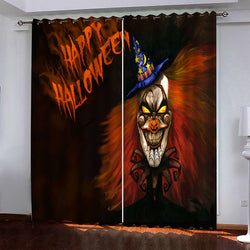Halloween Pattern Curtains Blackout Window Drapes (Online Order Only)