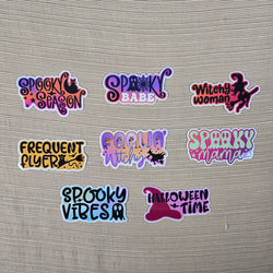 Halloween Quote Series 2 Stickers (ONLINE ORDER ONLY)