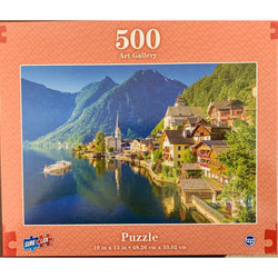 Hallstatt Lakeside Town 500 Piece Jigsaw Puzzle Sure Lox (ONLINE ORDER ONLY)