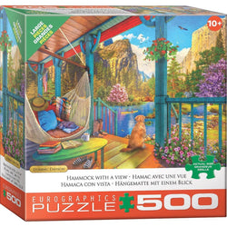 Hammock with a View 500 Piece Jigsaw Puzzle Eurographics (ONLINE ORDER ONLY)