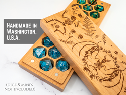 Dancing Skeletons | Engraved Dual Hex Dice Vault (ONLINE ORDER ONLY)