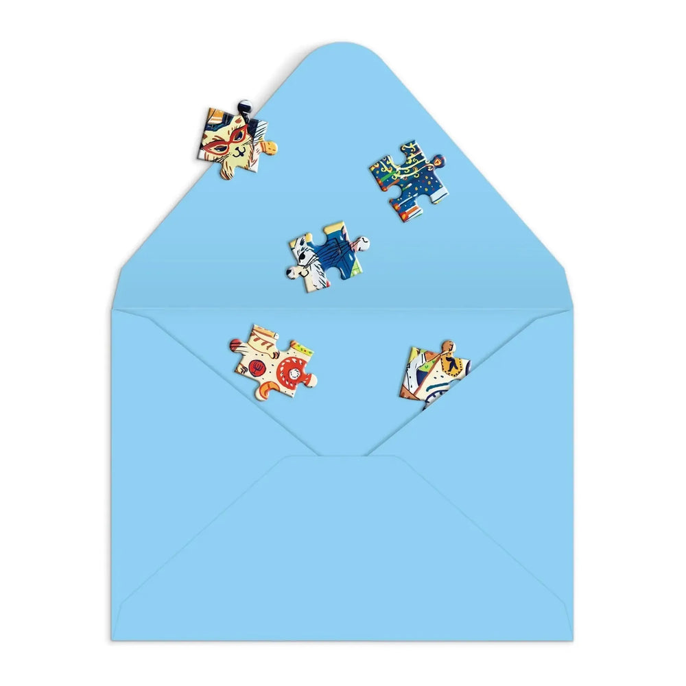 Happy Hanukcats Greeting Card 60 Piece Jigsaw Puzzle Galison
