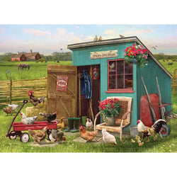 Happy Hens 35 Piece Tray Jigsaw Puzzle Cobble Hill (ONLINE ORDER ONLY)