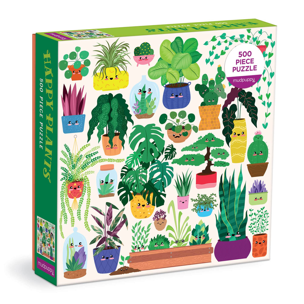 Happy Plants 500 Piece Jigsaw Puzzle Mudpuppy (ONLINE ORDER ONLY)