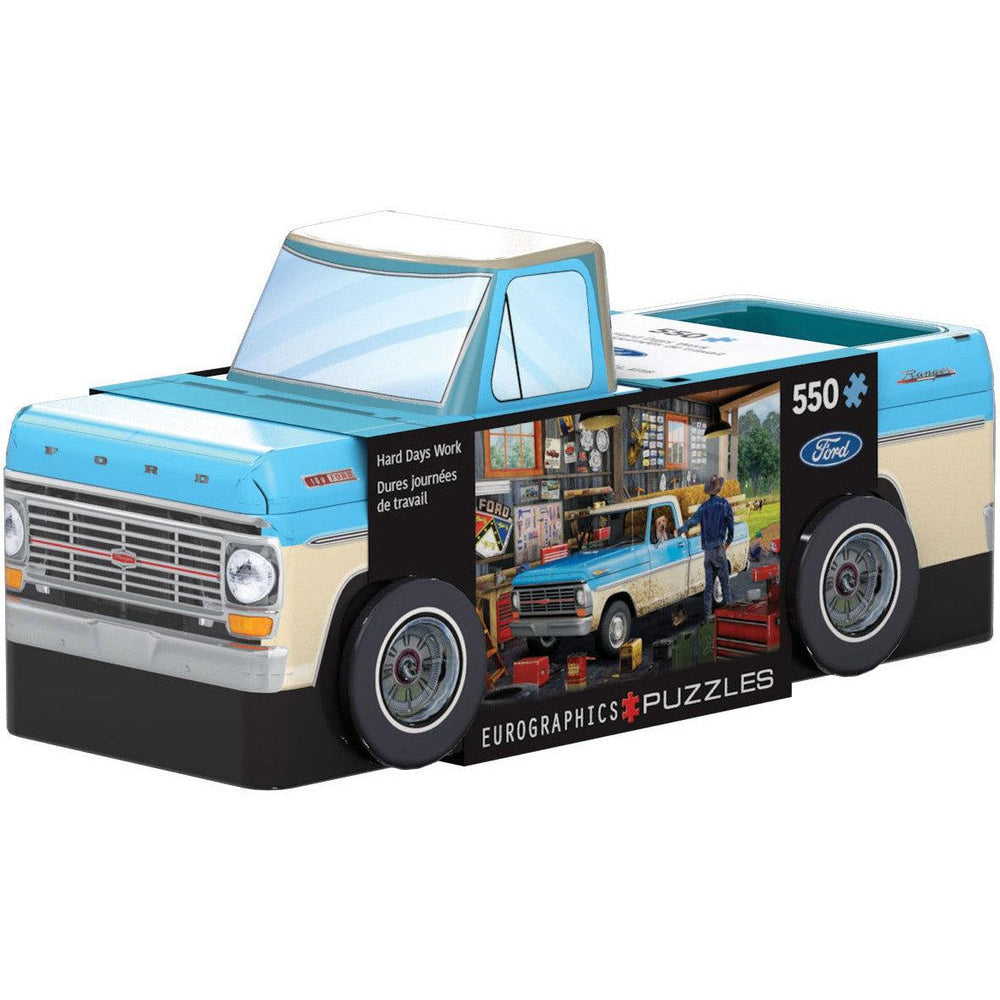 Hard Day's Work Ford Pickup Truck 550 Piece Jigsaw Puzzle in Tin Eurographics (ONLINE ORDER ONLY)