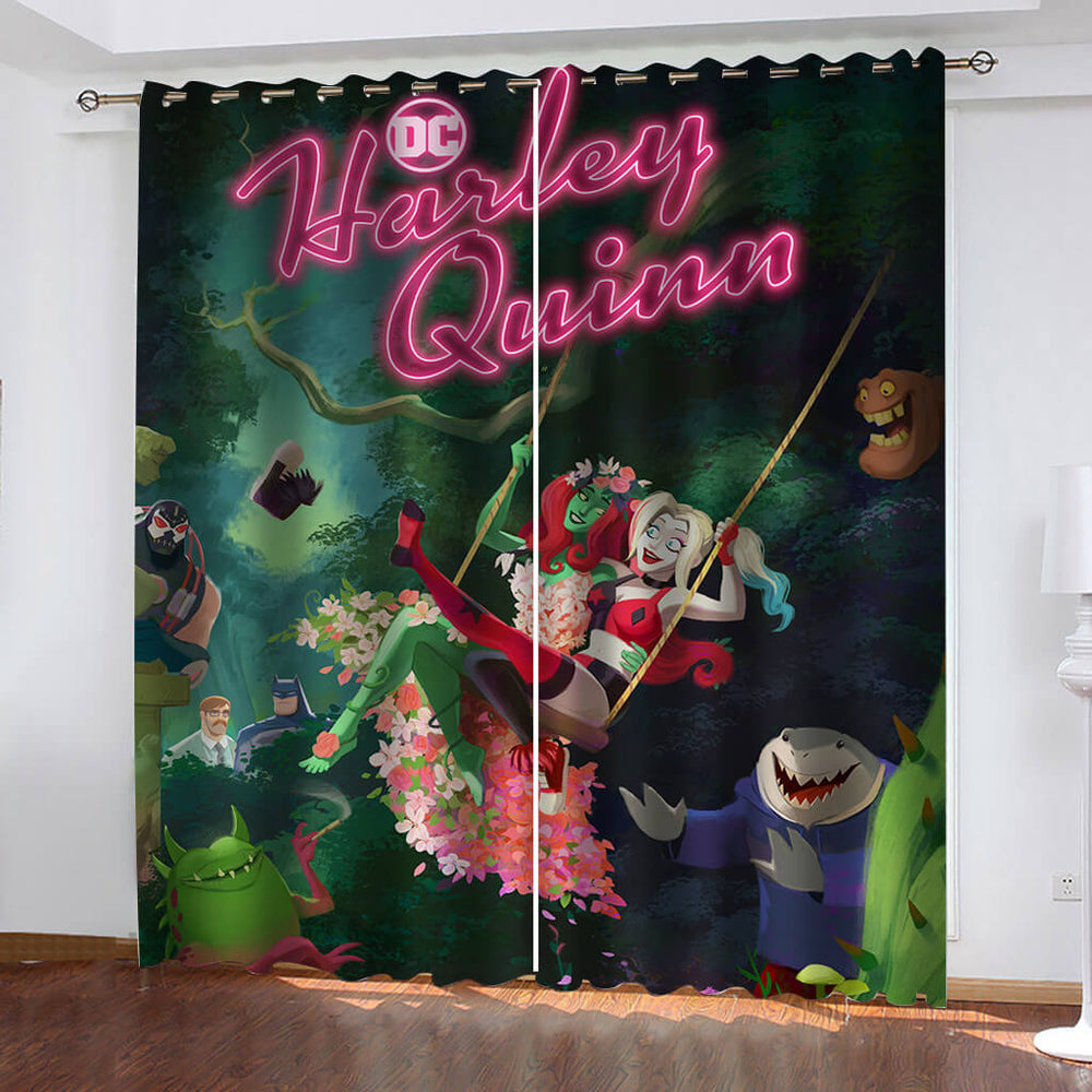 Harley Quinn Season 3 Curtains Blackout Window Drapes (Online Order Only)