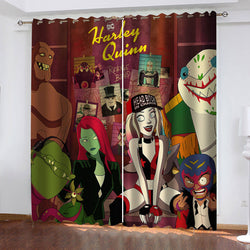 Harley Quinn Season 3 Curtains Blackout Window Drapes (Online Order Only)
