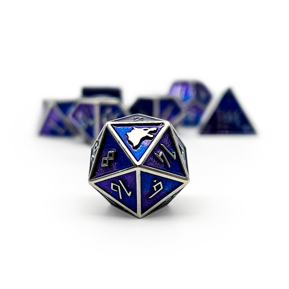 Hati - Norse Themed Metal Dice Set (Online Only)