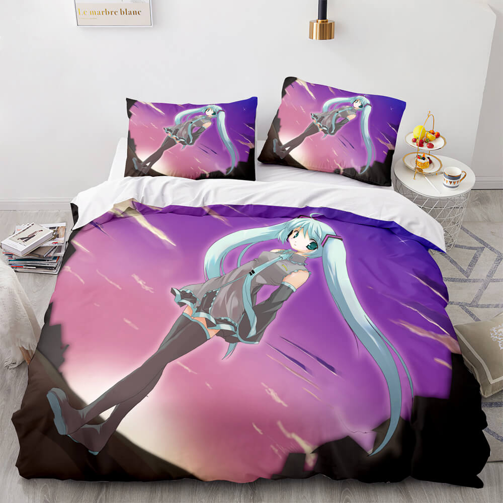 Hatsune Miku Pattern Bedding Set Quilt Cover Room Decoration (Online Order Only)