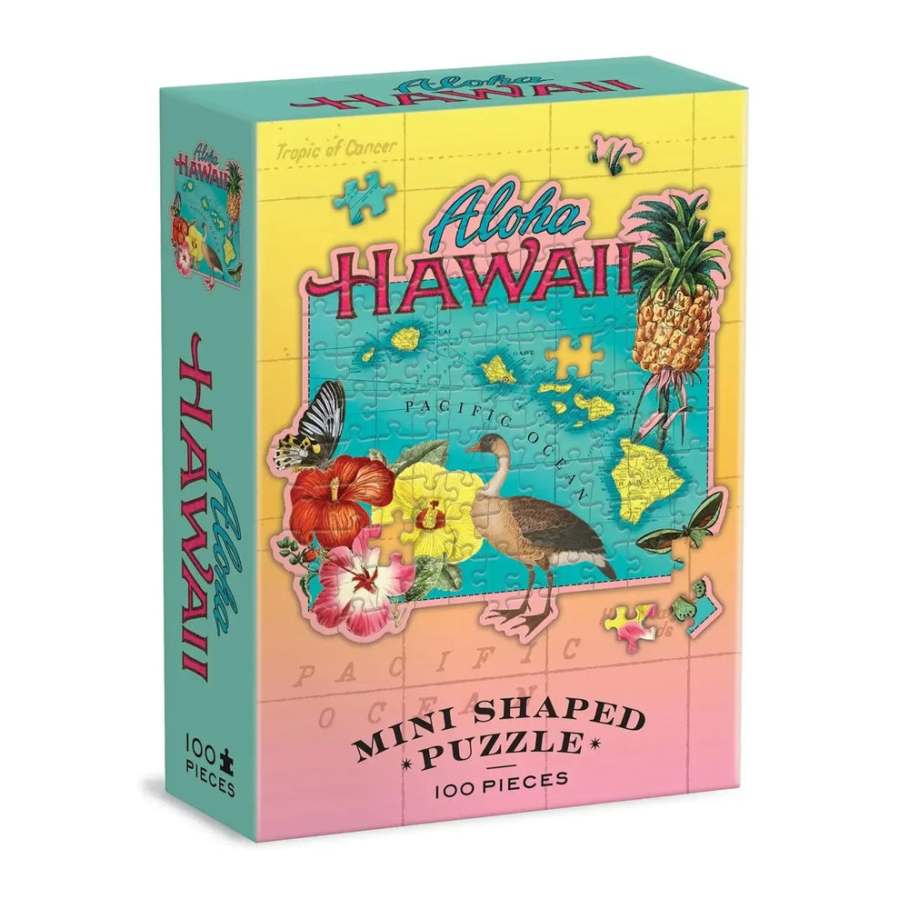 Hawaii 100 Piece Mini Shaped Jigsaw Puzzle Galison (ONLINE ORDER ONLY)